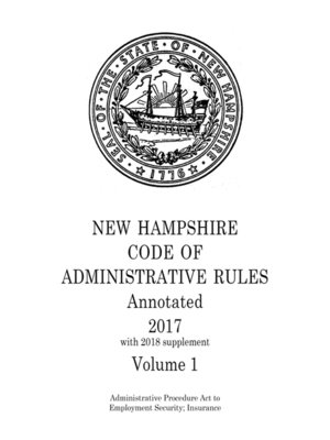 cover image of New Hampshire Code of Administrative Rules Annotated